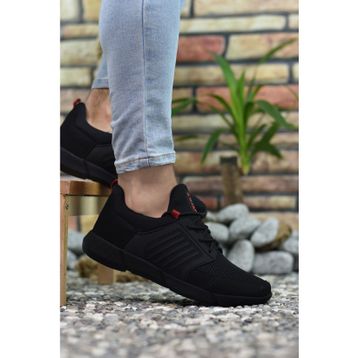 Riccon 0012105 Siyah Kırmızı Erkek Sneaker