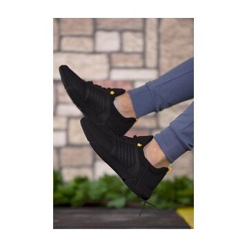 Riccon 0012105 Siyah Sarı Erkek Sneaker