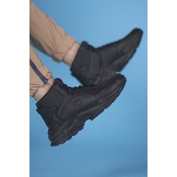 Riccon 0012108 Siyah Siyah Sneaker Erkek Bot