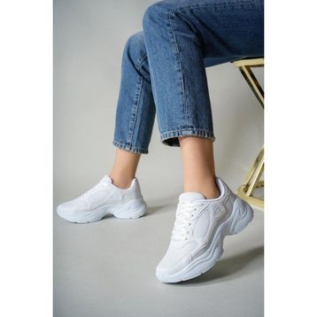 Riccon 0012152 Beyaz Kadın Sneaker Ayakkabı