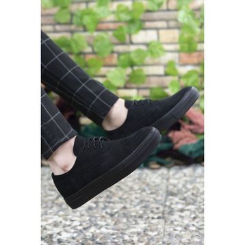Riccon 0012365 Siyah Süet Erkek Sneaker