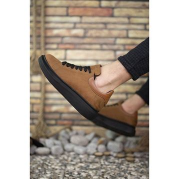 Riccon 0012373 Taba Siyah Süet Sneaker Erkek Bot