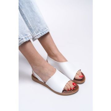 Riccon Melivyre 0012505 Beyaz Kadın Sandalet