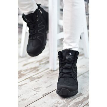 Riccon Siyah Içi Kürklü Fermuarlı Erkek Bot