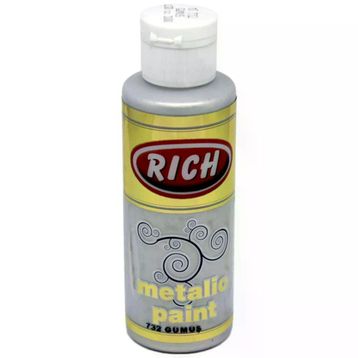 Rich 0732 Metalik Gümüş 120 cc Akrilik Boya
