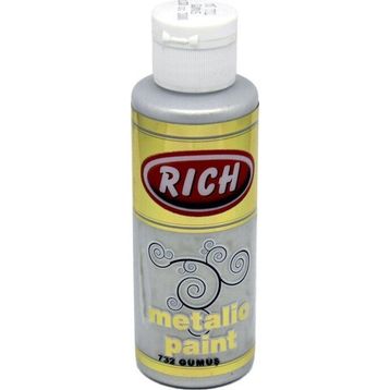 Rich 0732 Metalik Gümüş 120 cc Akrilik Boya