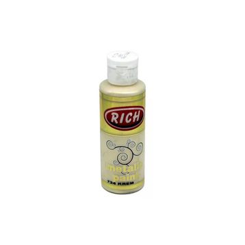 Rich 0734 120 CC Metalik Krem Akrilik Boya