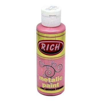 Rich 0782 120 cc Metalik Şeker Pembe Akrilik Boya