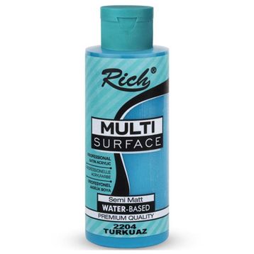 Rich 120-2204 Multi Surface 120 cc Turkuaz Akrilik Boya