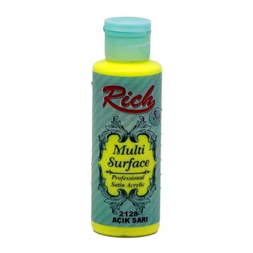 Rich 120 Cc Açık Sarı Multi Surface Akrilik Boya