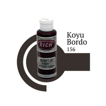 Rich 120 cc Koyu Bordo Akrilik Boya