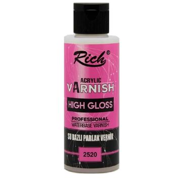 Rich 120 cc Parlak High Gloss Su Bazlı Vernik