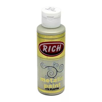 Rich 120 ml 776 Platin Akrilik Metalik Boya