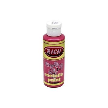 Rich 120 ml Metalik Pembe Akrilik Boya