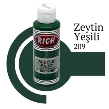 Rich 130209 130 cc Zeytin Yeşili Akrilik Boya