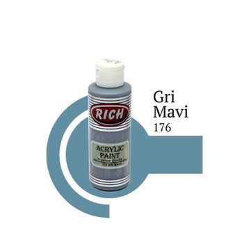 Rich 130cc 176 Gri Mavi Akrilik Boya