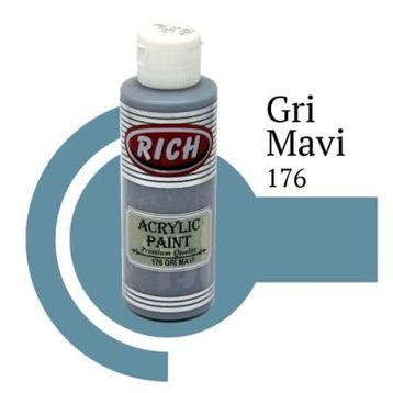 Rich 130cc 176 Gri Mavi Akrilik Boya
