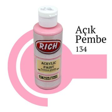 Rich 134 Açık Pembe 130 cc Akrilik Boya