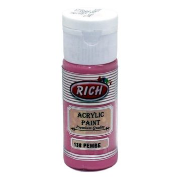 Rich 138 Pembe 30cc Akrilik Boya