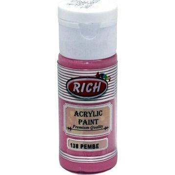 Rich 138 Pembe 30cc Akrilik Boya