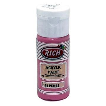 Rich 138 Pembe 30cc Akrilik Boya