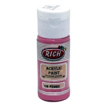 Rich 138 Pembe 30cc Akrilik Boya