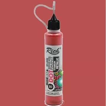 Rich 15126 Dot Paint Titanium Metalik Elma Şekeri Boncuk Boya