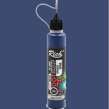 Rich 15128 Dot Paint Titanium Metalik Lacivert Boncuk Boya