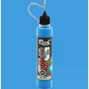 Rich 15130 Dot Paint Titanium Metalik Mavi Boncuk Boya