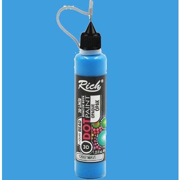 Rich 15130 Dot Paint Titanium Metalik Mavi Boncuk Boya
