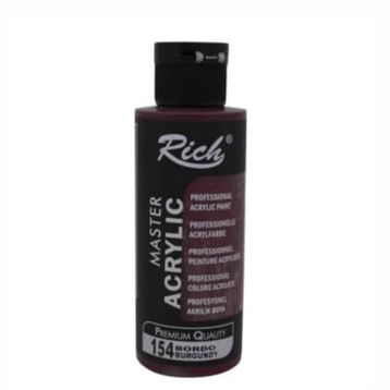 Rich 154 Bordo 120 cc Master Acrylic Akrilik Boya