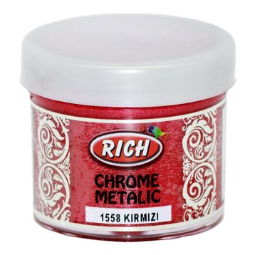 Rıch 1558 Kırmızı 50 cc Metalik Akrilik Kumaş Boyası
