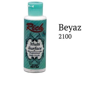 Rich 2100 130 ml Beyaz Multi Akrilik Boya