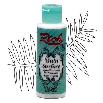 Rich 2100 130 ml Beyaz Multi Akrilik Boya