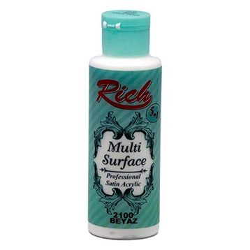 Rich 2100 130 ml Beyaz Multi Akrilik Boya