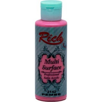 Rich 2142 120 cc Pembe Multi Surface Akrilik Boya