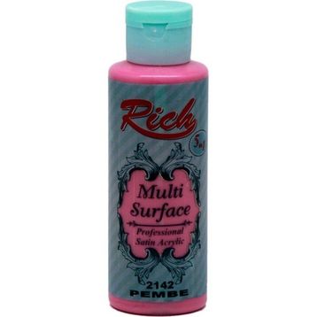 Rich 2142 120 cc Pembe Multi Surface Akrilik Boya
