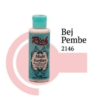 Rich 2146 130 ml Bej Pembe Multi Akrilik Boya