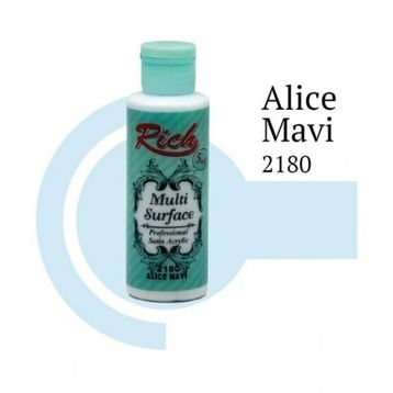 Rich 2180 Alice Mavi 120 cc Multi Surface Akrilik Boya