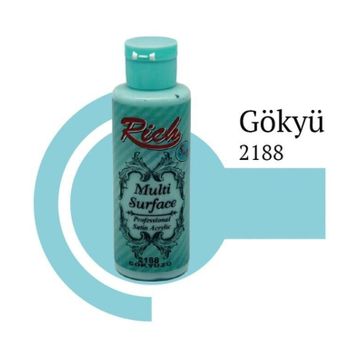 Rich 2188 Gökyüzü 120 cc Multi Surface Akrilik Boya