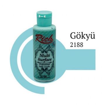 Rich 2188 Gökyüzü 120 cc Multi Surface Akrilik Boya