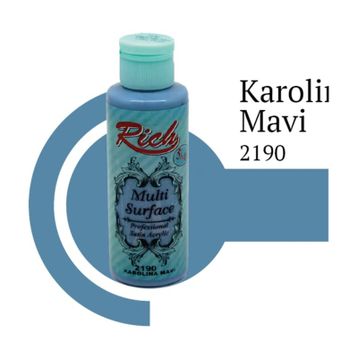 Rich 2190 Karolina Mavi 120 cc Multi Surface Akrilik Boya