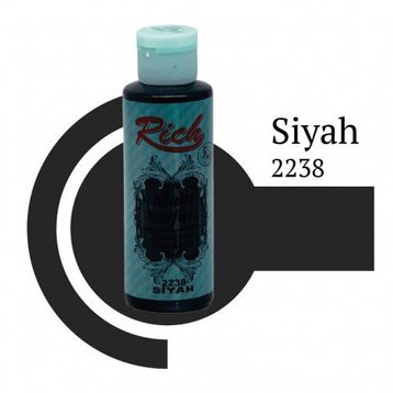 Rich 2238 Siyah 130 cc Akrilik Boya