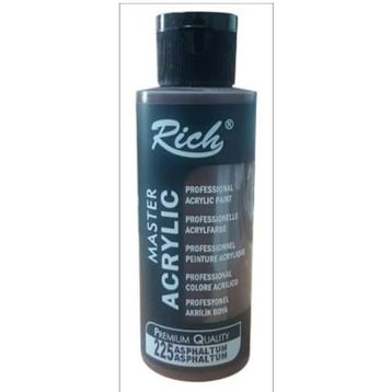 Rich 225 Asphaltum 120 cc Master Acrylic Akrilik Boya