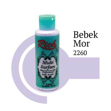 Rich 2260 Bebek Mor 120 CC Multi Surface Akrilik Boya