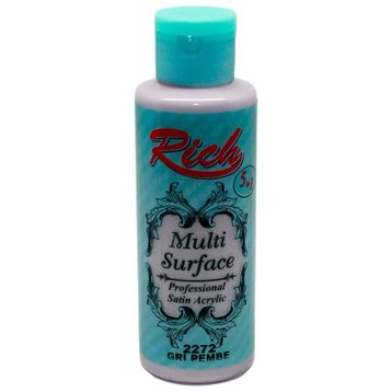 Rich 2272 Gri Pembe 120 cc Multi Surface Akrilik Boya