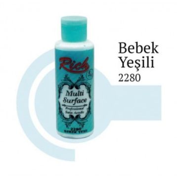 Rich 2280 Bebek Yeşil 120 cc Multi Surface Akrilik Boya