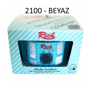 Rich 2500 cc 3,5kg Beyaz Akrilik Boya