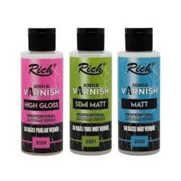 Rich 2521120 cc Su Bazlı Yarı Mat Vernik