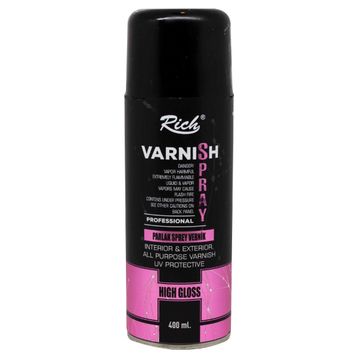 Rich 400 ml High Gloss Parlak Sprey Vernik